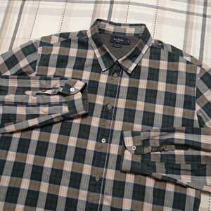 Paul Smith Mens Tailored Fit L/S Oxford Shirt Plaid Cotton Sz XL Multicolor